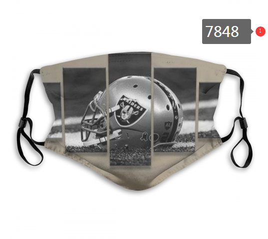 NFL 2020 Oakland Raiders #38 Dust mask with filter->nfl dust mask->Sports Accessory